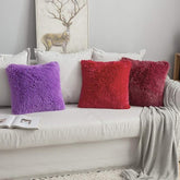 MIULEE Luxury Faux Fur Deluxe Winter Decorative Plush Throw Pillow Covers (Pack of 2) - Miulee